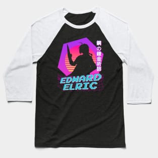 Edward Elric - Vaporwave Baseball T-Shirt